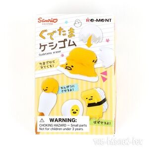 Re-Ment Sanrio Gudetama Lazy Egg Mascot Blind Box Eraser Pencil Topper Figure